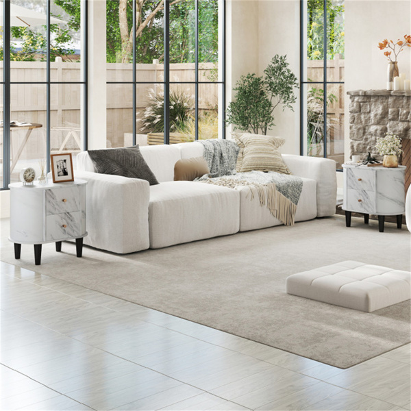 带抽屉的白色床头柜（amazon shipping-发货，WALMART禁止销售）-10