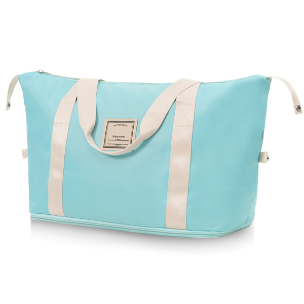 20英寸带杯架的随身行李箱 - 轻质亮面硬壳行李箱，带万向轮、TSA锁、航空认证，两件套-7