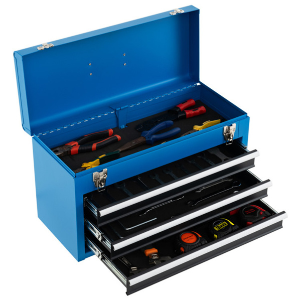 蓝色便携式车库机械工具箱（amazon shipping-发货，WALMART 禁止销售）周末不发货-1