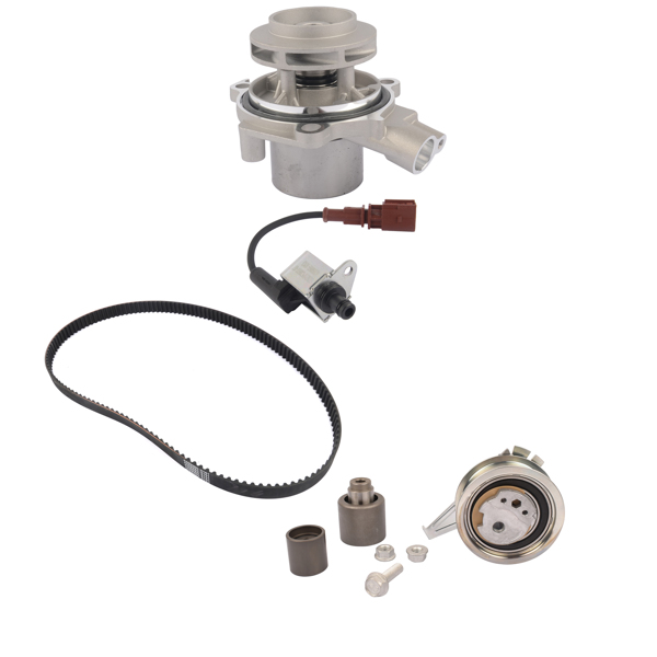 水泵套装 Timing Belt Water Pump Kit for VW Jetta Passat Golf Sharan Audi A3 A4 A6 Seat Skoda 2.0 TDI  010157801KT 04L907284-8