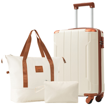 Hardshell Luggage Sets 3 Piece Carry-on Suitcases with Wheels, TSA Lock for Men Women