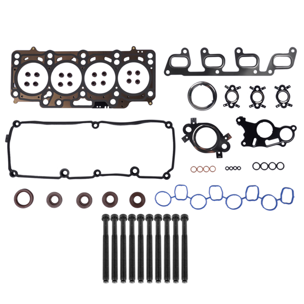 发动机大修包 Cylinder Head Gasket w/ Screws for Audi Q5 A3 A5 A6 VW Golf Tiguan Skoda 2.0TDI 03L103383AK 03L103483C-1