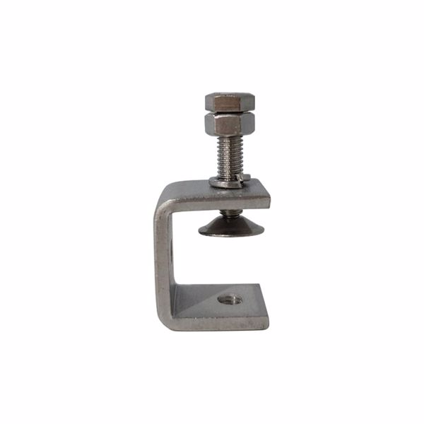 304不锈钢老虎夹U型C型夹卡扣钢结构钢管方管方形固定夹卡箍抱箍（8个）-3