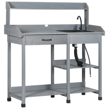  Garden Work Bench、Open Shelf Storage