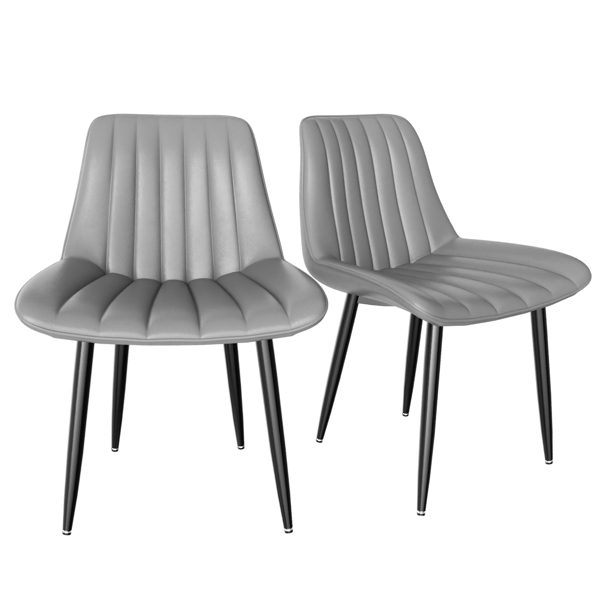 餐椅，现代厨房椅，北欧仿皮高背椅，适用于客厅厨房-1