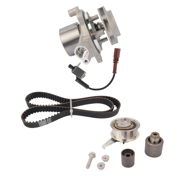 水泵套装 Timing Belt Water Pump Kit for VW Jetta Passat Golf Sharan Audi A3 A4 A6 Seat Skoda 2.0 TDI  010157801KT 04L907284-4