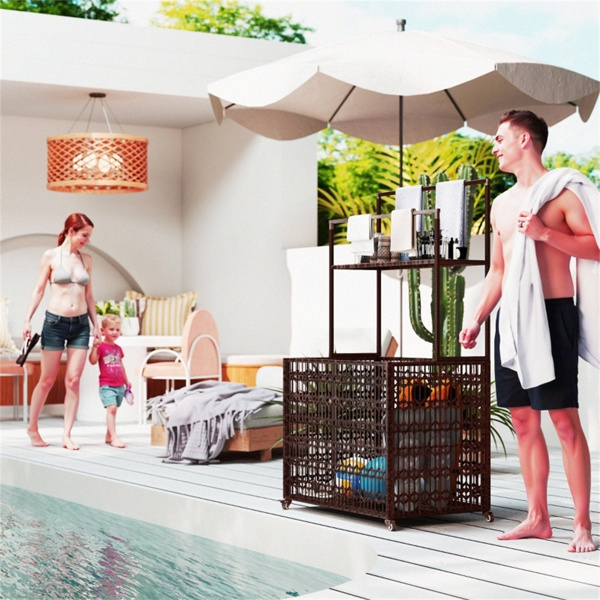 藤条储物篮  (周末不发货)（ Amazon Shipping）（WalMart禁售）-2