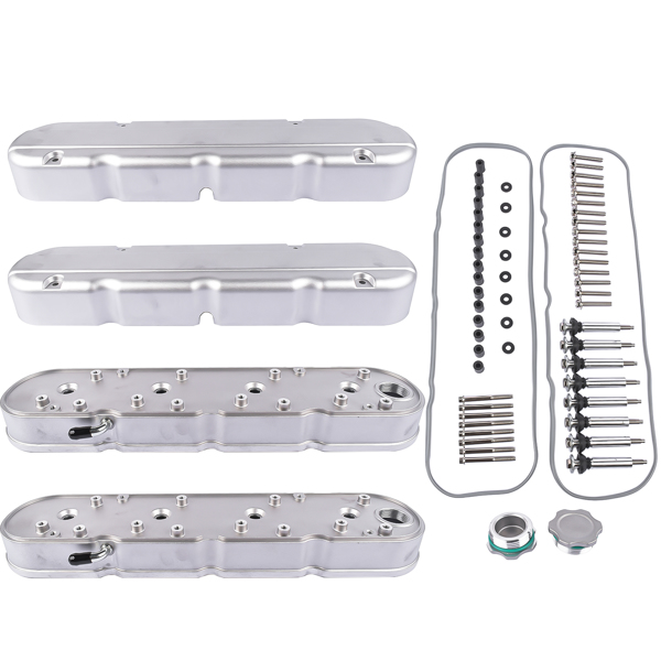 气门室盖 Engine Valve Cover with Mounting Hardware for Chevrolet Small Block V8 Gen. III/IV (LS Based) LS1, LS2, LS3, LS6, LS7 Engines-1
