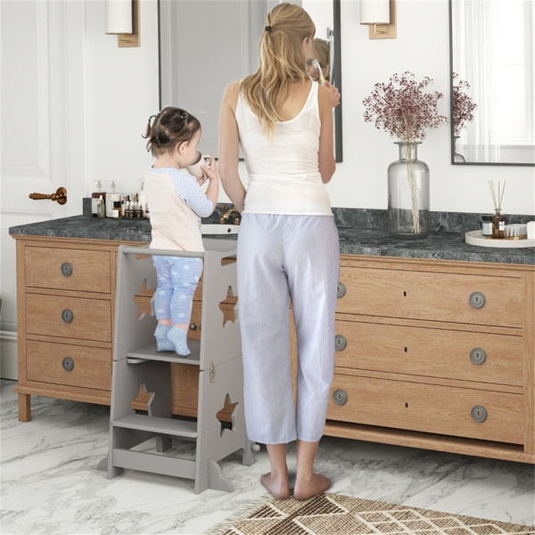 木制厨房踏步凳（周末不发货）（ Amazon Shipping）（WalMart禁售）-2