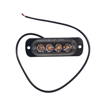 4x 4 LED Amber Recovery Strobe Flashing Grille Lightbar Lamp Truck Beacon Light