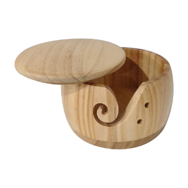 木质毛线碗纺织毛线收纳碗-1