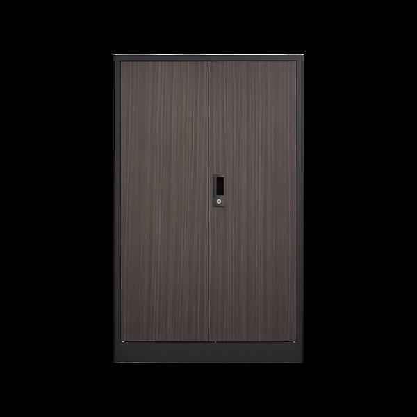 带锁门和可调节搁板的金属储物柜，折叠文件储物柜，适用于家庭办公室、学校、车库的折叠储物柜，黑色-10