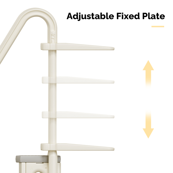 3步 36in 泳池扶梯 PE 白色梯身+灰色踏板-2