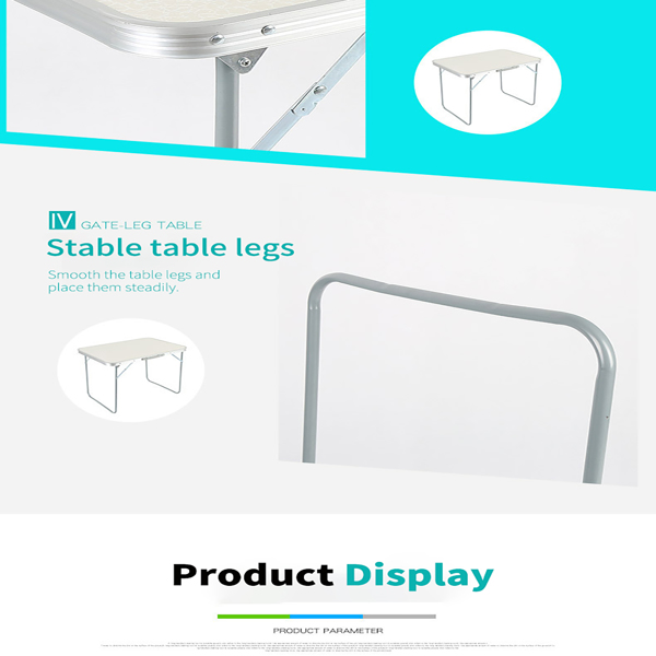 铝合金折叠桌户外摆摊宣传桌烧烤餐家用便携吃饭桌-11