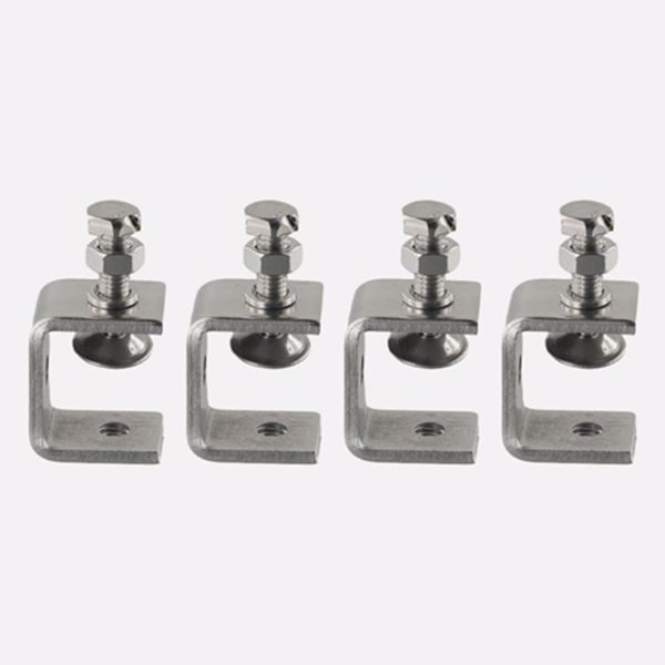 304不锈钢老虎夹U型C型夹卡扣钢结构钢管方管方形固定夹卡箍抱箍（8个）-13