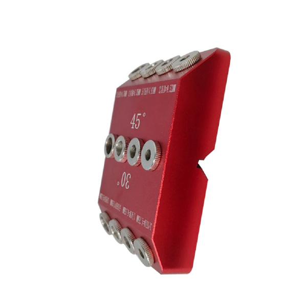 30°/45°/90°/打孔器 钻孔导向夹具 木工斜孔直孔楼梯打孔器 红色带钻头-4