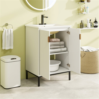 Bathroom <b style=\\'color:red\\'>Cabinet</b> with Sink Combo