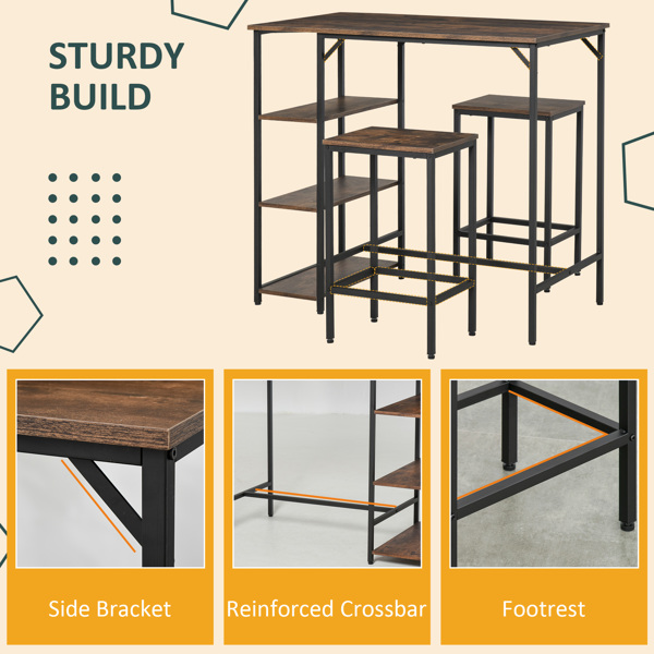 酒吧桌椅套装（周末不发货）（ Amazon Shipping）（WalMart禁售）-4