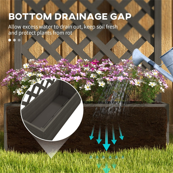 高架花园床/木制花盆 /木材种植箱（周末不发货）（ Amazon Shipping）（WalMart禁售）-6