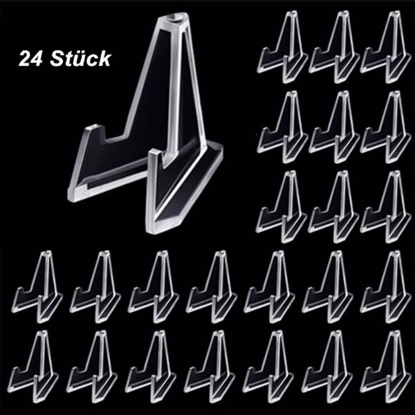 24个钱币展示架摆放纪念章钱币小圆盒三角支架纪念币展示架-1