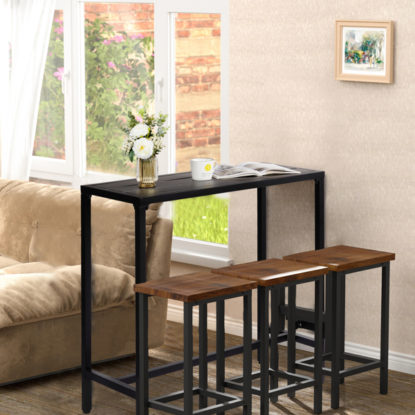 【替换85040527】黑色 带调节旋钮 铁 庭院吧桌 40in-15