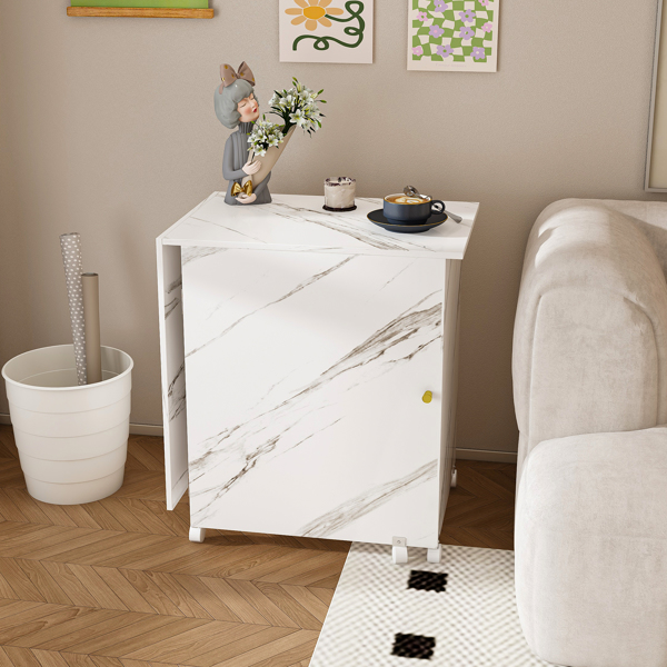 四合一折叠缝纫桌，带可锁定轮子 - 多功能工艺台、边桌、电脑桌和厨房储物架，白色滚动缝纫机桌，适合公寓使用-11