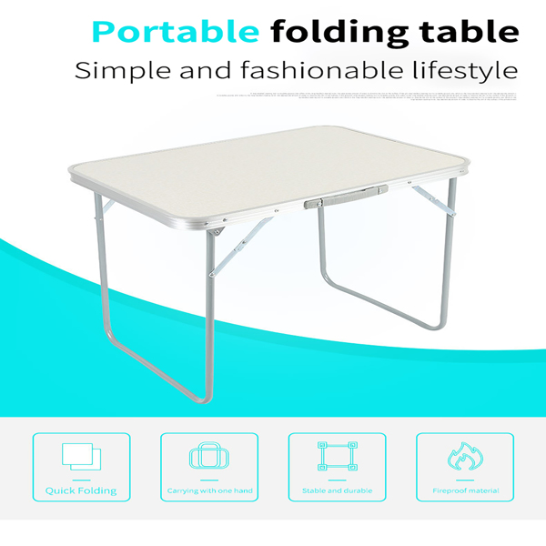 铝合金折叠桌户外摆摊宣传桌烧烤餐家用便携吃饭桌-6