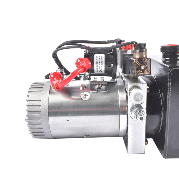 液压动力单元 6 Quart Hydraulic Pump Double Acting Dump Trailer Power Unit 12V DC 3200 PSI 2.0 GPM Flow Rate-8