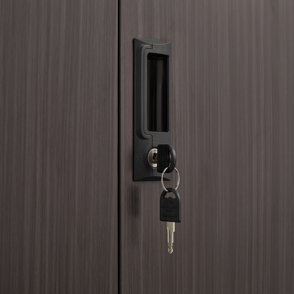 带锁门和可调节搁板的金属储物柜，折叠文件储物柜，适用于家庭办公室、学校、车库的折叠储物柜，黑色-13