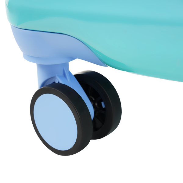 20英寸带杯架的随身行李箱 - 轻质亮面硬壳行李箱，带万向轮、TSA锁、航空认证，两件套-9