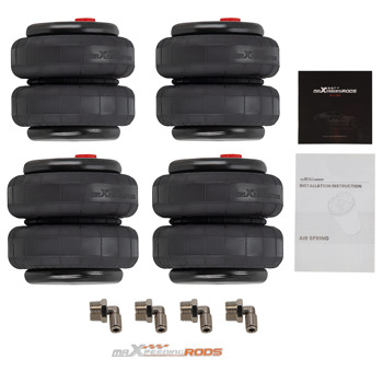 4X空气悬架弹簧袋Fit For Heavy Duty 1/2\\"NPT 3/8\\"-16UNC