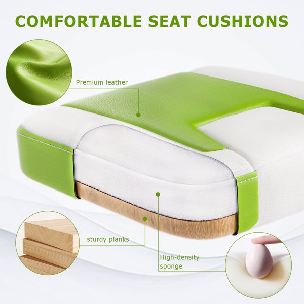 人体工学游戏椅，高度可调电脑椅，带脚轮的真皮电脑椅，成人用-6