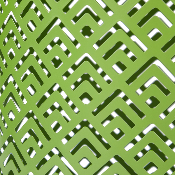 3pcs  回字花纹  桶形 绿色 15.7/13.7/11.8inch 庭院堆叠铁边桌-4