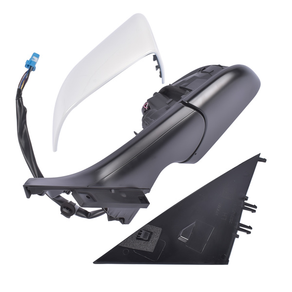 后视镜 Left Driver Side Mirror Heated Power Fold White Fits for Tesla Model 3 M3 Sedan 2017-2023 ABS Plastic Side View 13PIN Memory Recall Power Glass Adjusted 51167177128-4