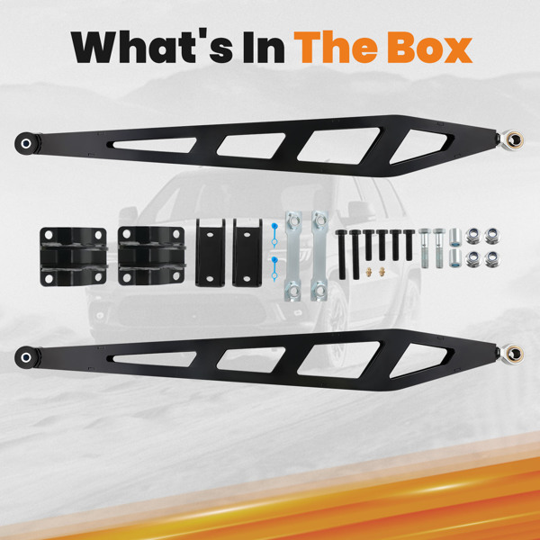 0-7.5英寸升降后牵引杆 适用于 Chevy Silverado Sierra 1500 4WD 2007-2018 -7