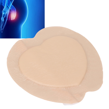 Gel Sacral Pad Highly Absorbent Padding Silicone Adhesive Foam Wound Dressing Pad18 X 18cm