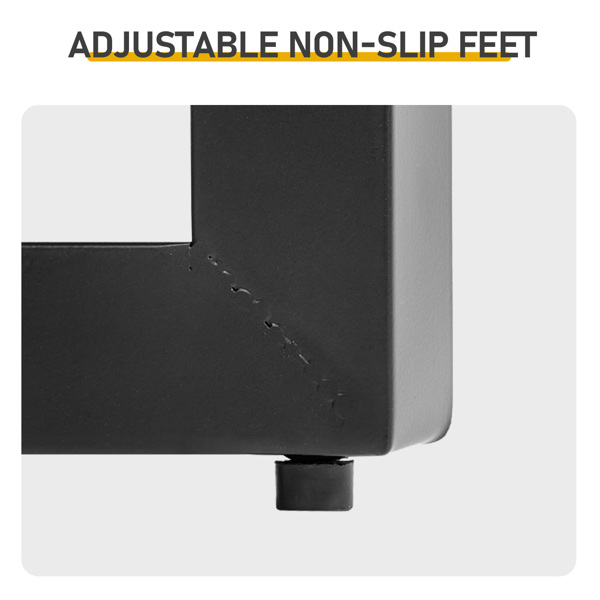 46*46*41.5cm 圆桌  黑色 十字脚 庭院铁边桌-3