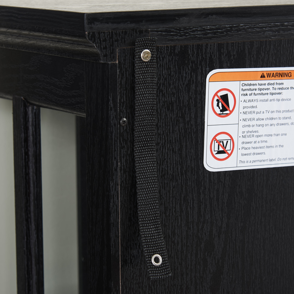 LED 古玩展示柜，带可调节搁板的古董展示柜，复古设计优质展示柜，带格子门，优雅书柜和储物柜，适用于家居装饰和组织 黑色-20