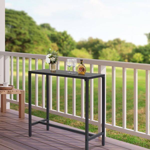 【替换85040527】黑色 带调节旋钮 铁 庭院吧桌 40in-4