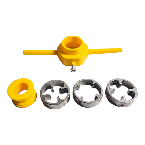 6件套水管板牙pvc塑料管板牙4分6分1寸厂家爆款出口丝锥扳手套装 6件套板牙套装_M4-4