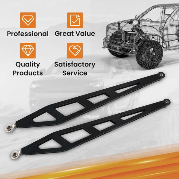 0-7.5英寸升降后牵引杆 适用于 Chevy Silverado Sierra 1500 4WD 2007-2018 -6