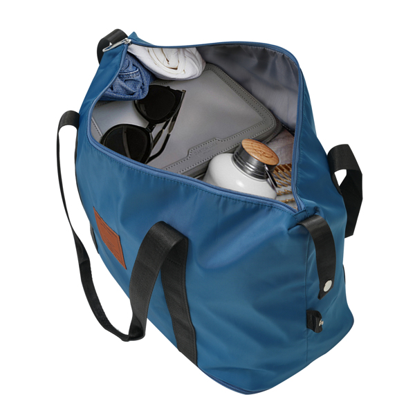 硬壳行李套装3件套带轮子的随身行李箱，TSA锁通用款-蓝色-14