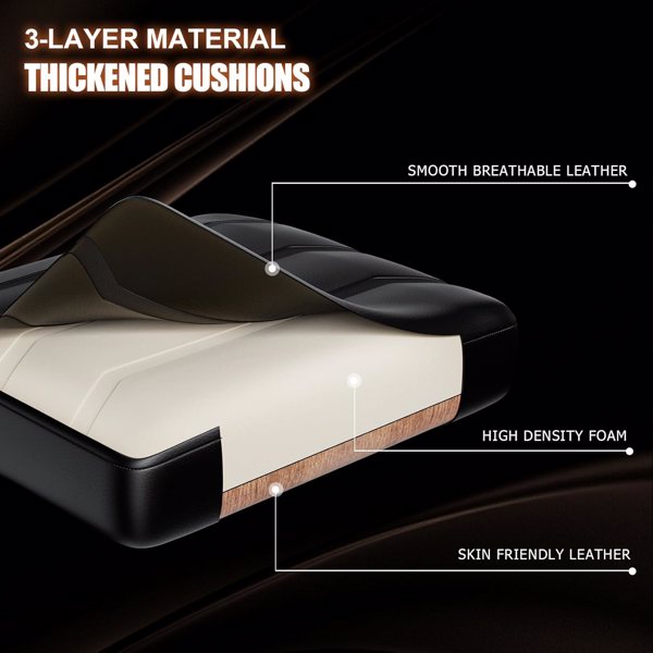 人体工学游戏椅，高度可调电脑椅，带脚轮的真皮电脑椅，成人和青少年用-6