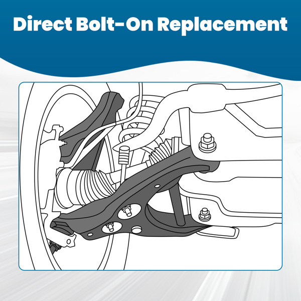 2x 前下控制臂带球头适用于 Subaru Legacy Outback 2005-2008 2009-6