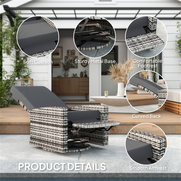 折叠式躺椅 /沙滩椅（周末不发货）（ Amazon Shipping）（WalMart禁售）-6