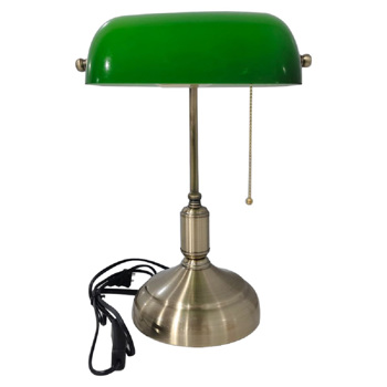 Vintage Bankers Desk Lamp, Traditional Student Antique Piano Table Light