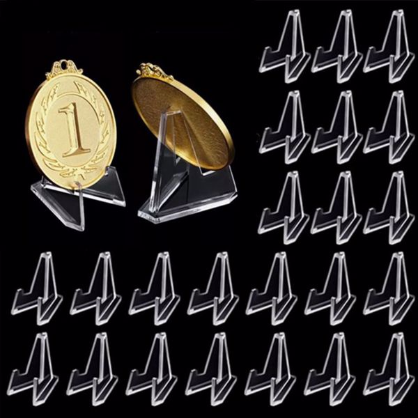 24个钱币展示架摆放纪念章钱币小圆盒三角支架纪念币展示架-3