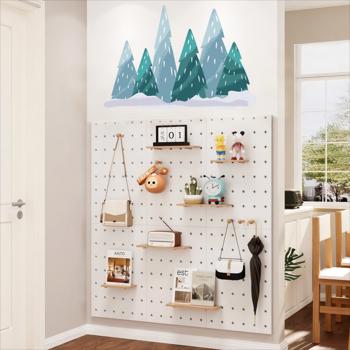 Xiaohongshu Best Seller! Wedding Season 6-Piece Art Deco white Pegboard Set – 40*60CM, Versatile for Bedroom, Living Room, Kitchen, Office, Underground Garage – Perfect for Storage & Decoration