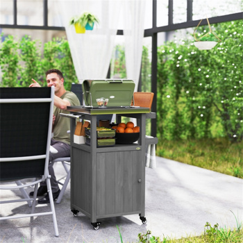 Outdoor Bar Cart Grill Table   ( Amazon Shipping)（Prohibited by WalMart）