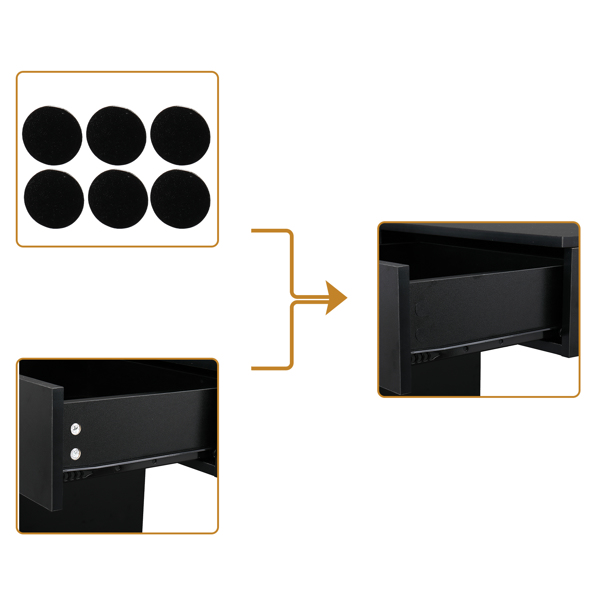 15厘E0刨花板麻面 2抽1锁1门3风筒 沙龙柜 N101 黑色【同款编码 63082170】-18